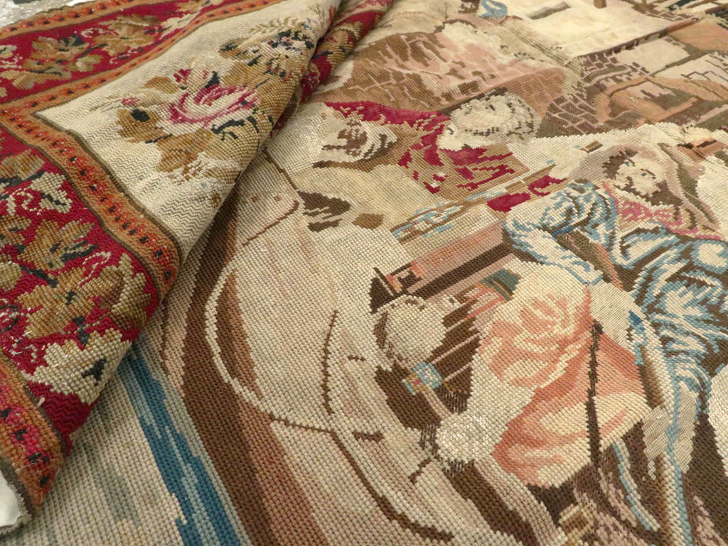 Antique English Tapestry, No.8881 - Gss