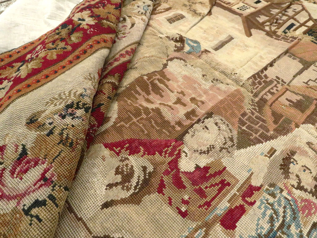 Antique English Tapestry, No.8881 - Gss