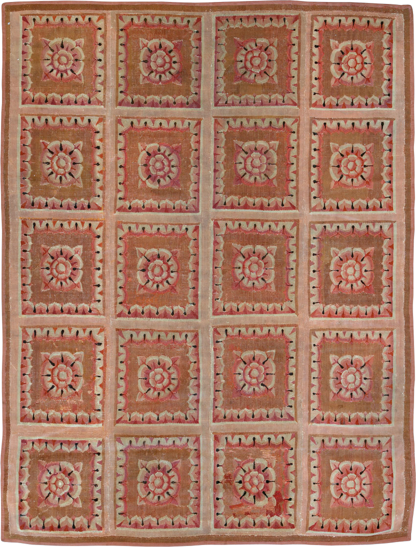 Antique French Aubusson Carpet, No.8882 - Gss