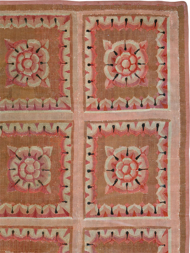 Antique French Aubusson Carpet, No.8882 - Gss