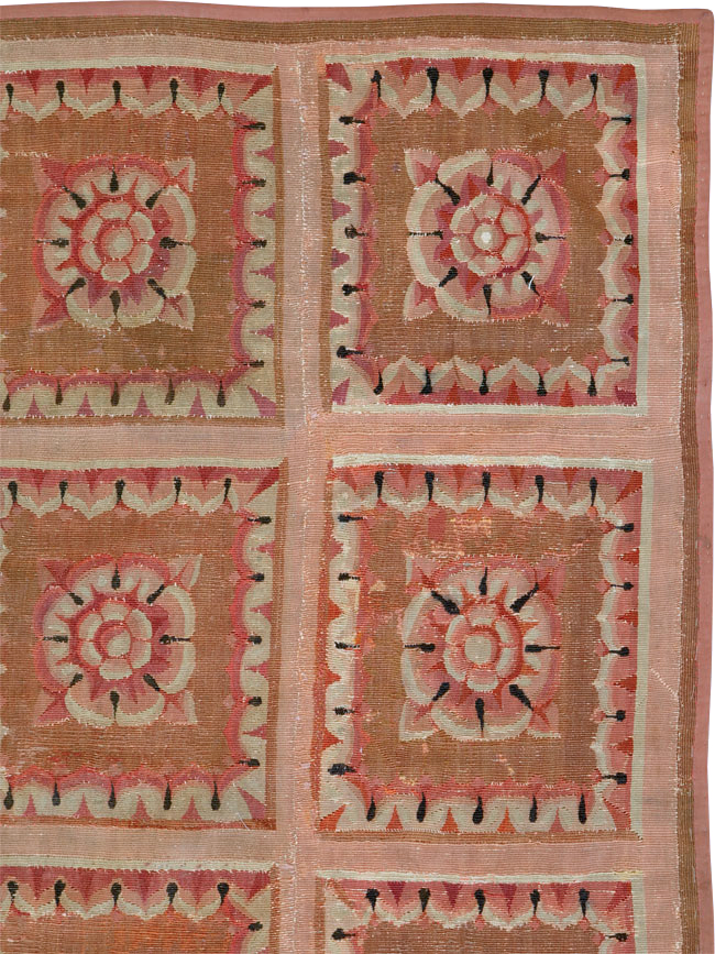 Antique French Aubusson Carpet, No.8882 - Gss
