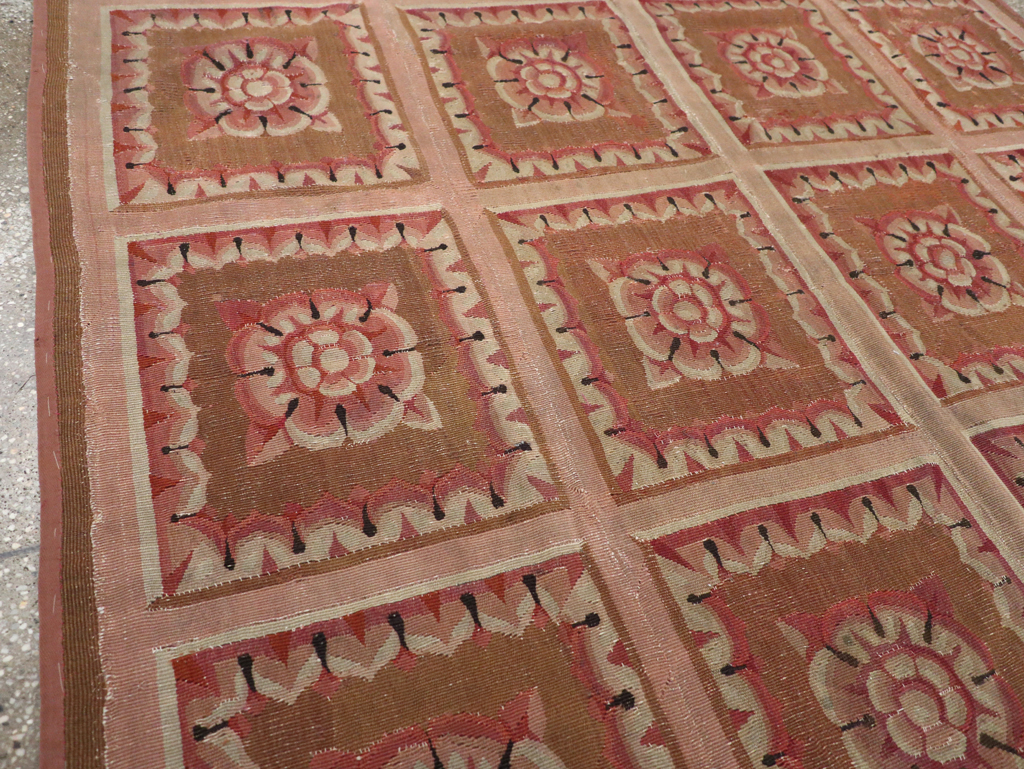 Antique French Aubusson Carpet, No.8882 - Gss