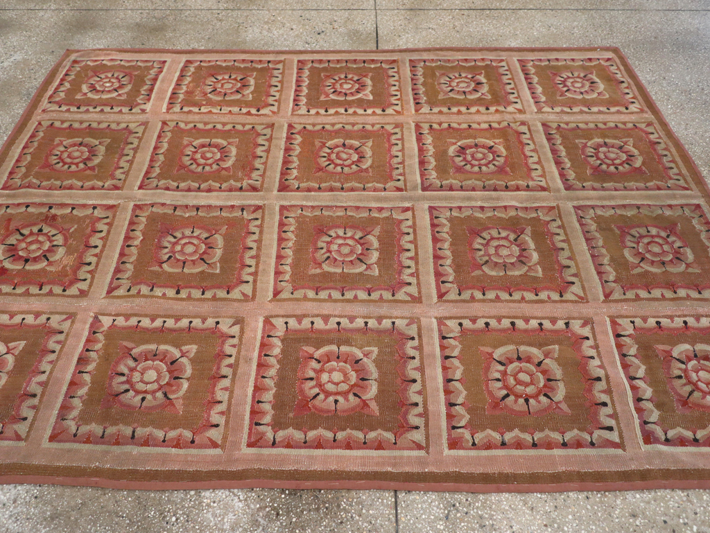 Antique French Aubusson Carpet, No.8882 - Gss