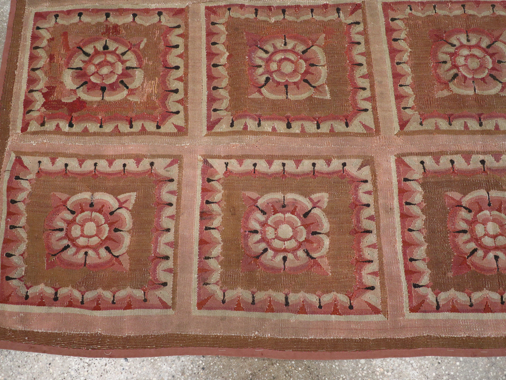 Antique French Aubusson Carpet, No.8882 - Gss