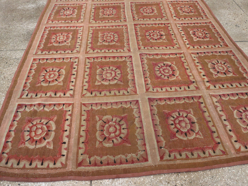 Antique French Aubusson Carpet, No.8882 - Gss