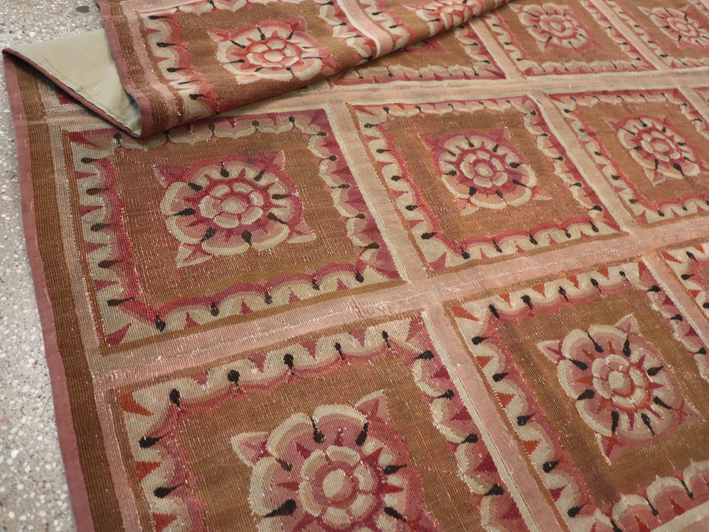 Antique French Aubusson Carpet, No.8882 - Gss