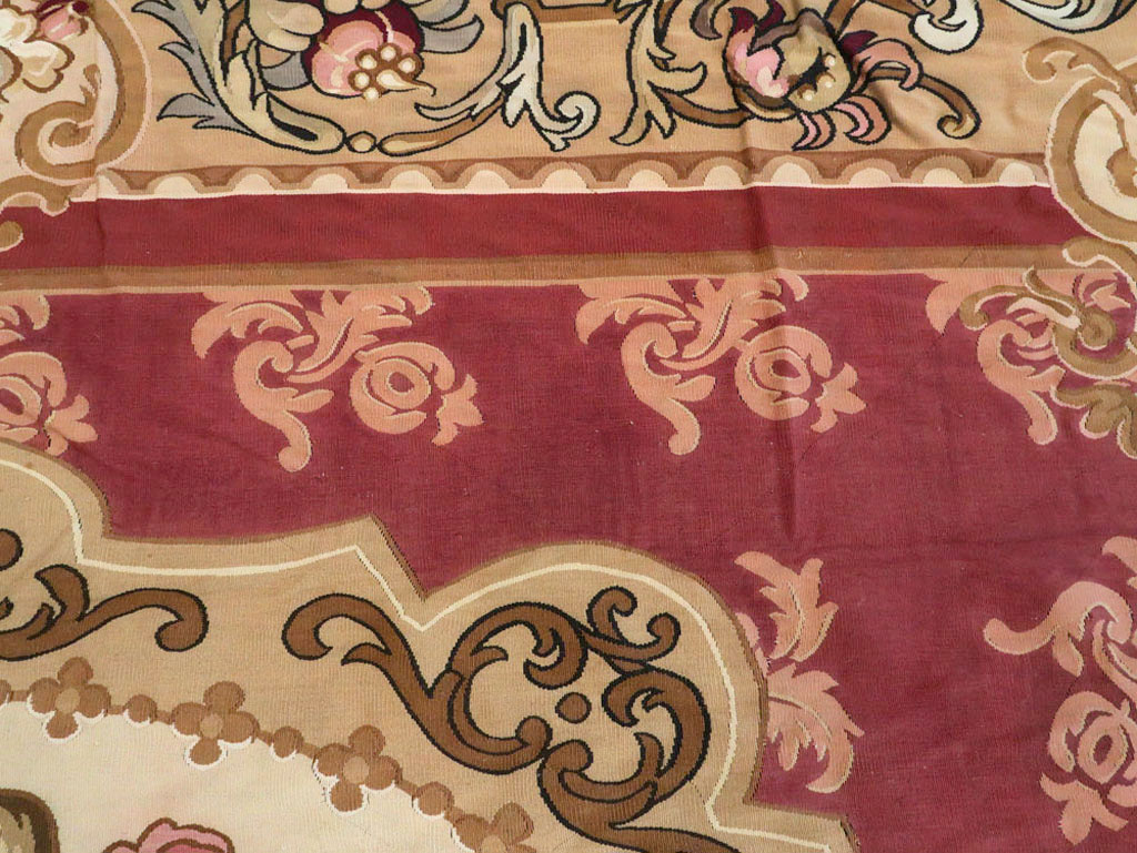 Antique French Aubusson Carpet, No.8890 - Gss