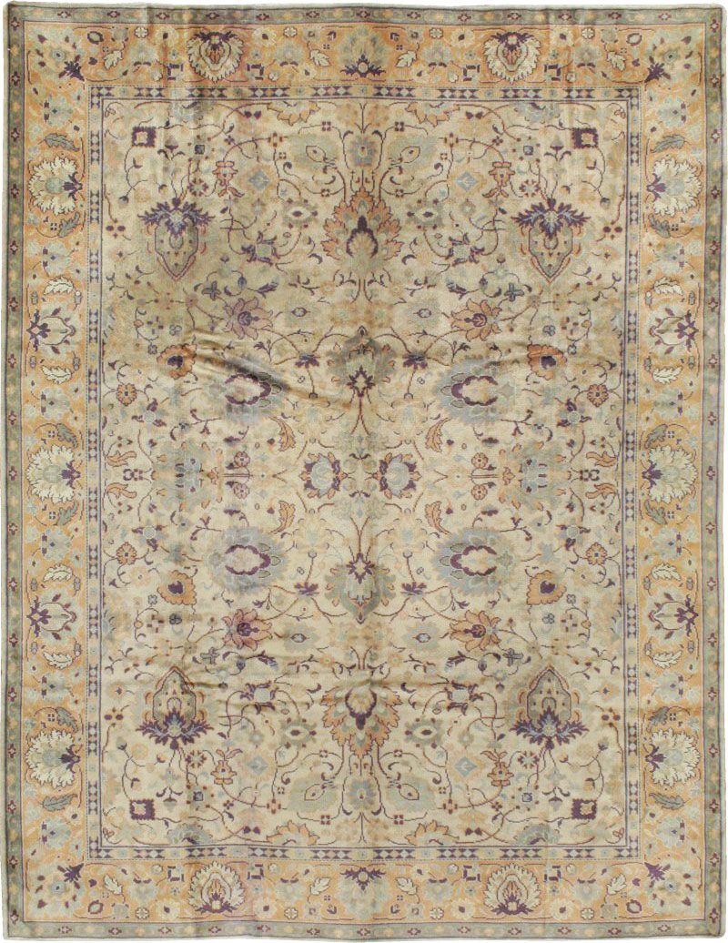 Antique Turkish Oushak Carpet, No.8891 - Gss