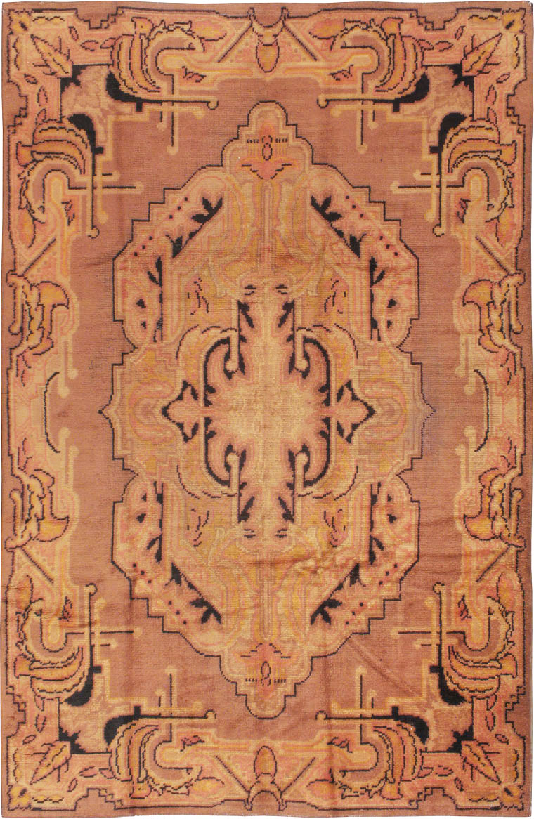 Antique European Art Deco Carpet, No.8907 - Gss