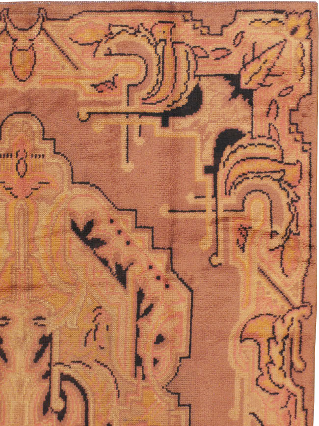Antique European Art Deco Carpet, No.8907 - Gss