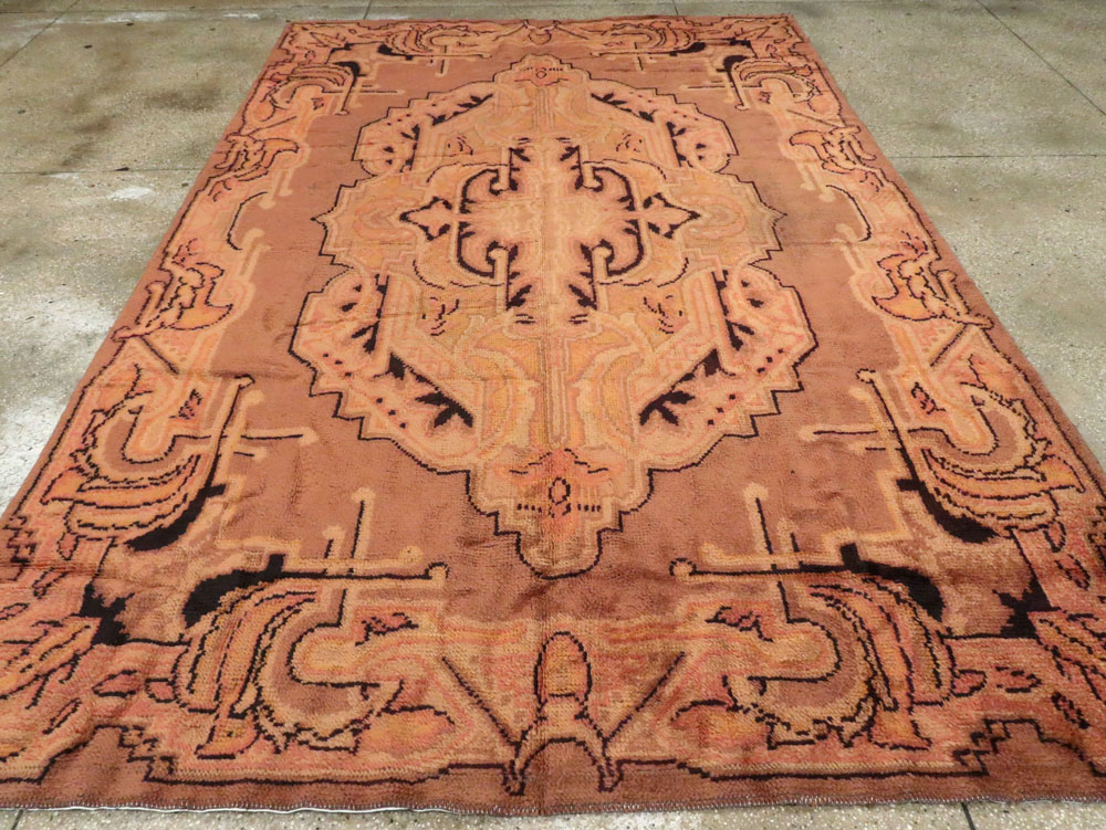 Antique European Art Deco Carpet, No.8907 - Gss