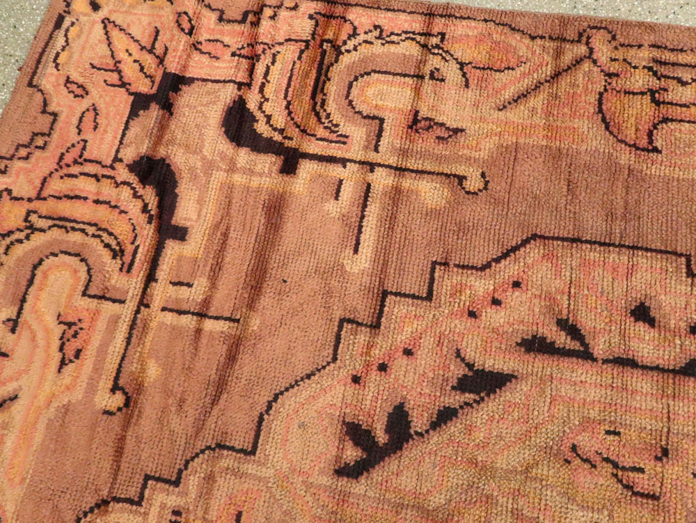 Antique European Art Deco Carpet, No.8907 - Gss