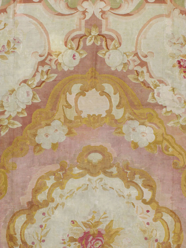 Antique French Aubusson Carpet, No.8909 - Gss