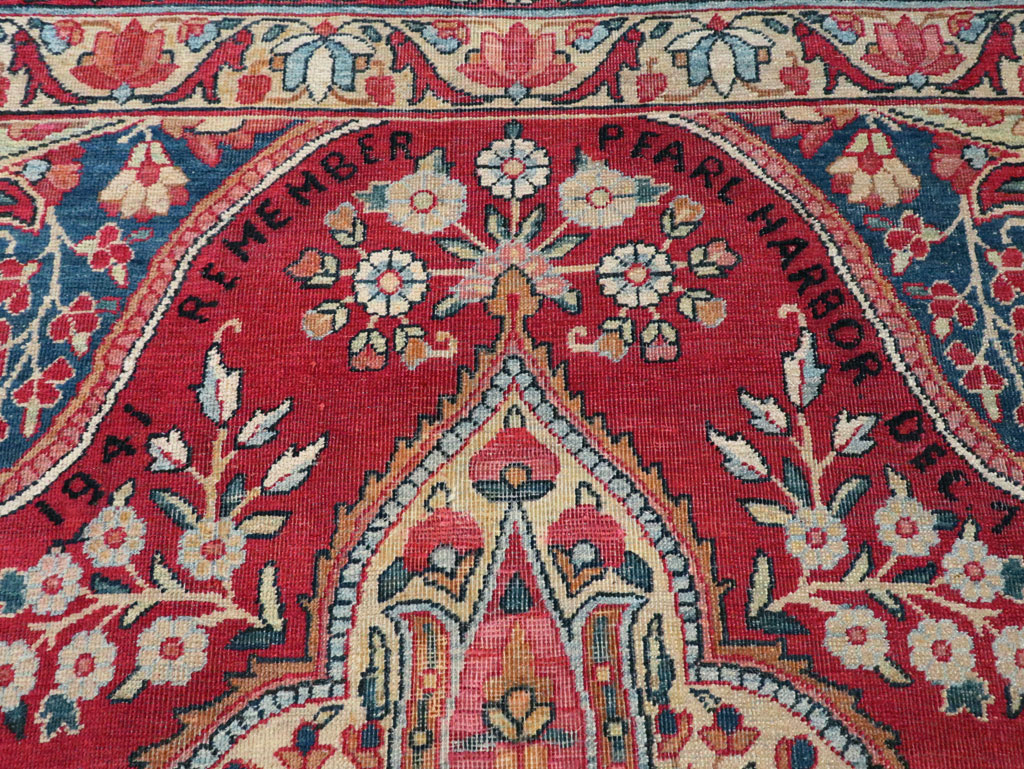 Vintage Persian Lavar Kerman Room Size Carpet, No.8944 - Gss