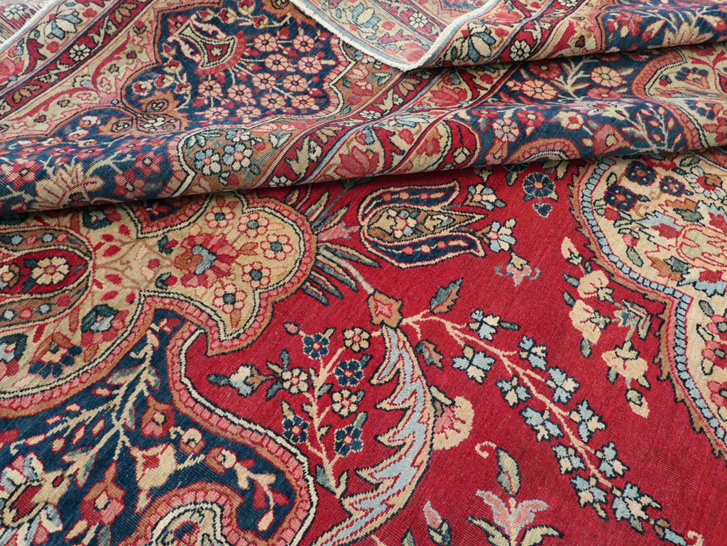 Vintage Persian Lavar Kerman Room Size Carpet, No.8944 - Gss