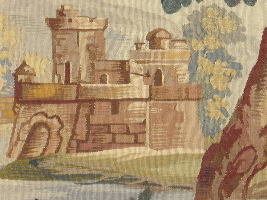 Antique French Tapestry, No.9031 - Gss