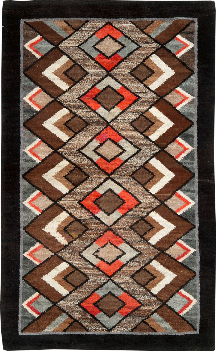 Vintage Art Deco Rug, No.9032 - Gss