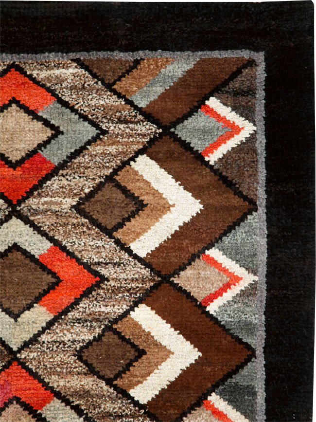 Vintage Art Deco Rug, No.9032 - Gss