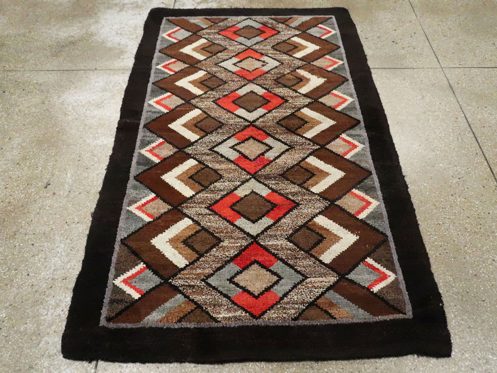 Vintage Art Deco Rug, No.9032 - Gss