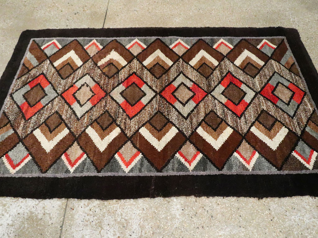 Vintage Art Deco Rug, No.9032 - Gss