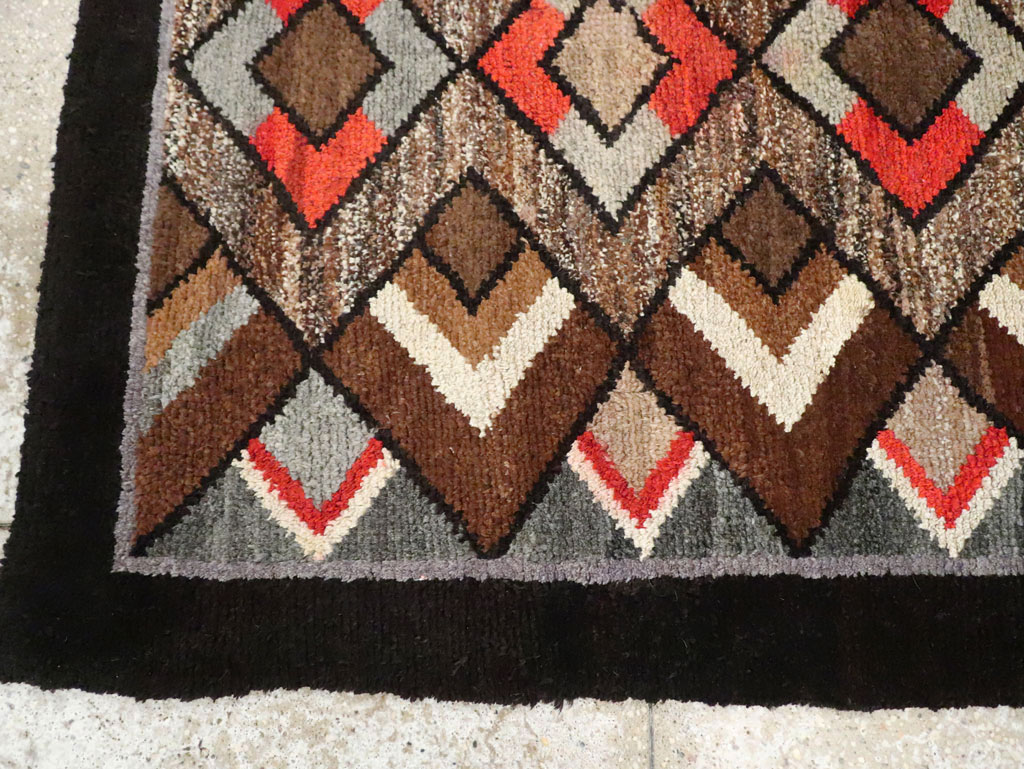 Vintage Art Deco Rug, No.9032 - Gss