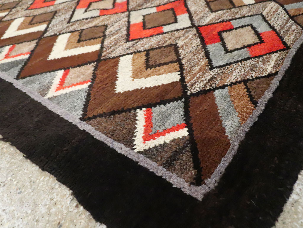 Vintage Art Deco Rug, No.9032 - Gss