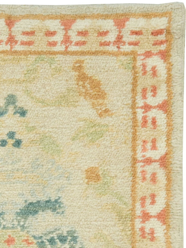 Antique Spanish Cuenca Carpet, No.9040 - Gss