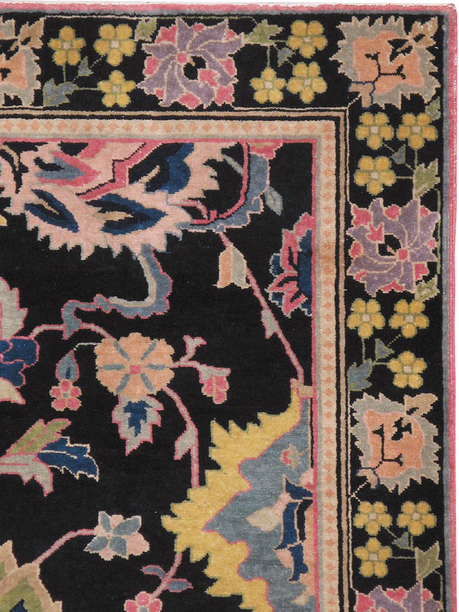 Vintage Indian Lahore Accent Rug, No.9049 - Gss