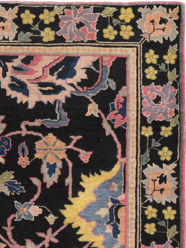 Vintage Indian Lahore Accent Rug, No.9049 - Gss
