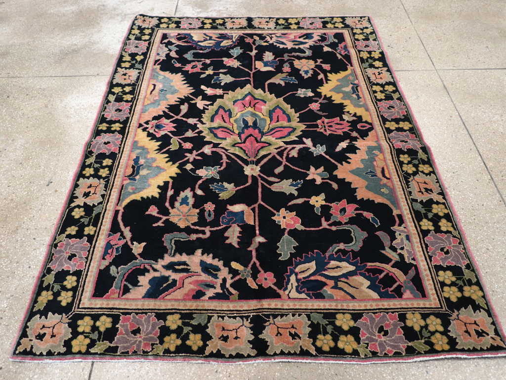 Vintage Indian Lahore Accent Rug, No.9049 - Gss