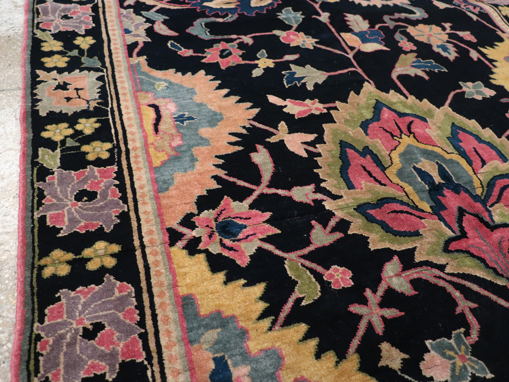 Vintage Indian Lahore Accent Rug, No.9049 - Gss
