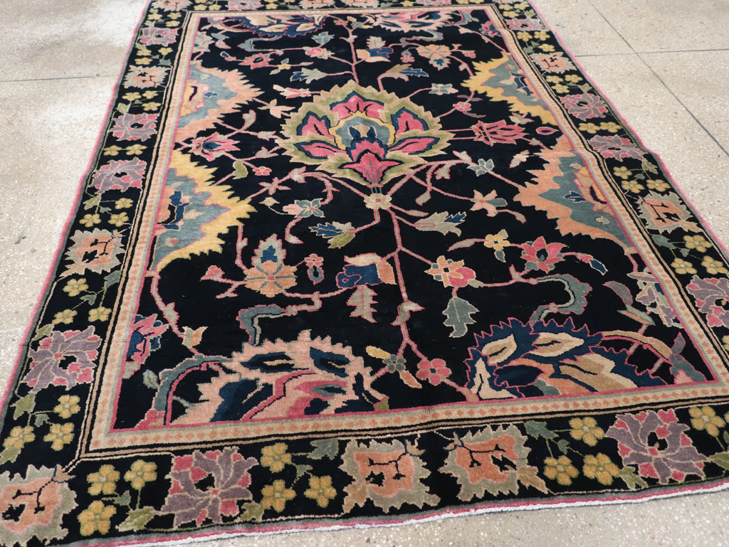 Vintage Indian Lahore Accent Rug, No.9049 - Gss