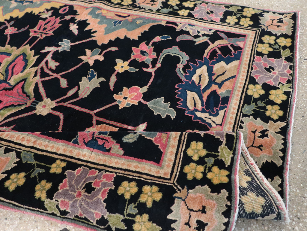 Vintage Indian Lahore Accent Rug, No.9049 - Gss