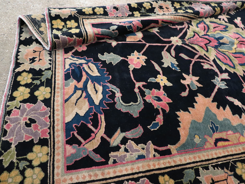 Vintage Indian Lahore Accent Rug, No.9049 - Gss