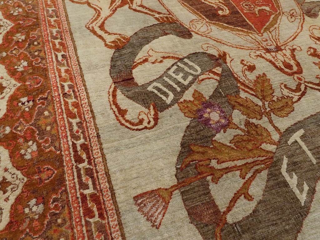 Vintage Turkish Sivas Pictorial Carpet, No.9059 - Gss