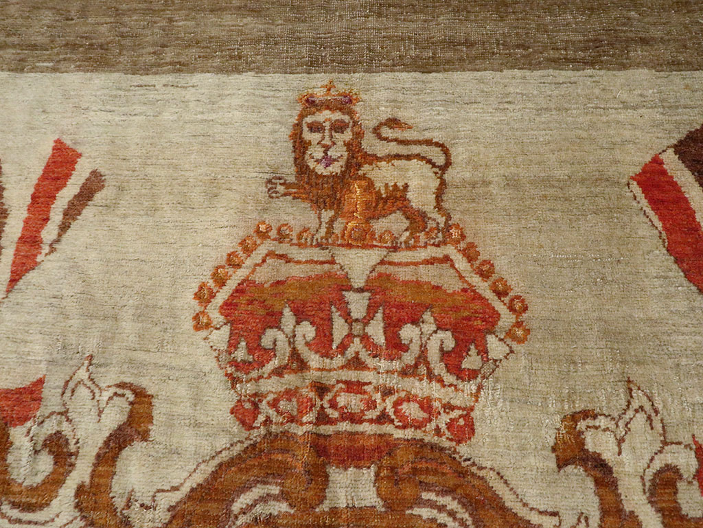 Vintage Turkish Sivas Pictorial Carpet, No.9059 - Gss