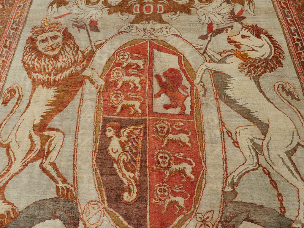 Vintage Turkish Sivas Pictorial Carpet, No.9059 - Gss