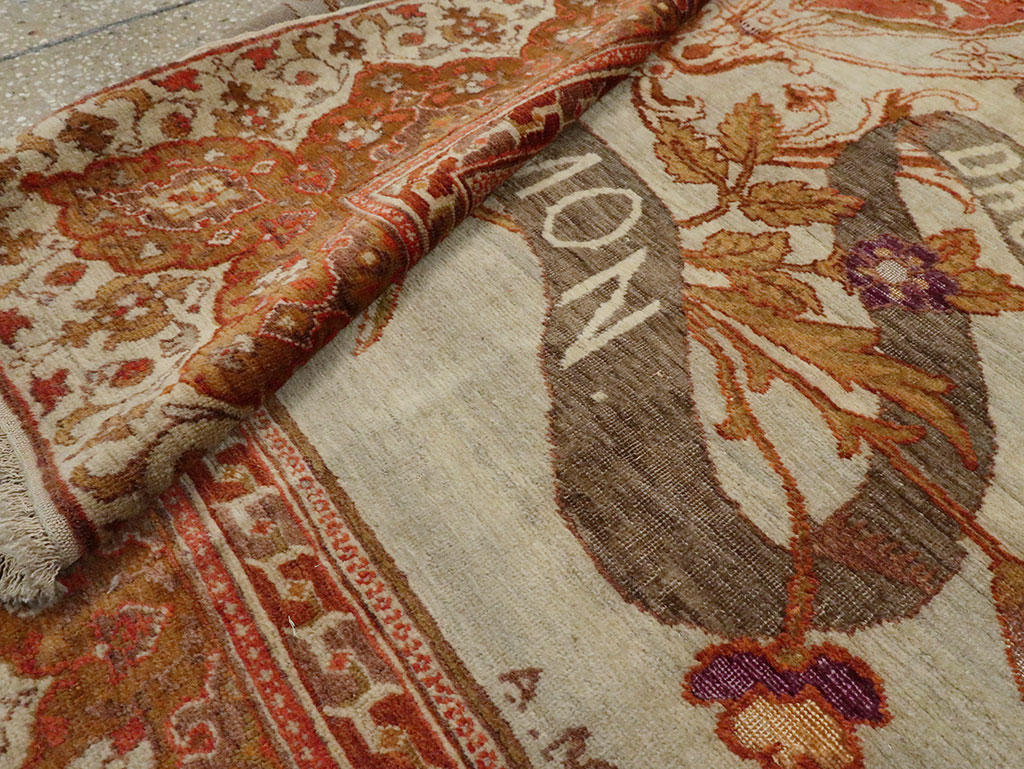 Vintage Turkish Sivas Pictorial Carpet, No.9059 - Gss