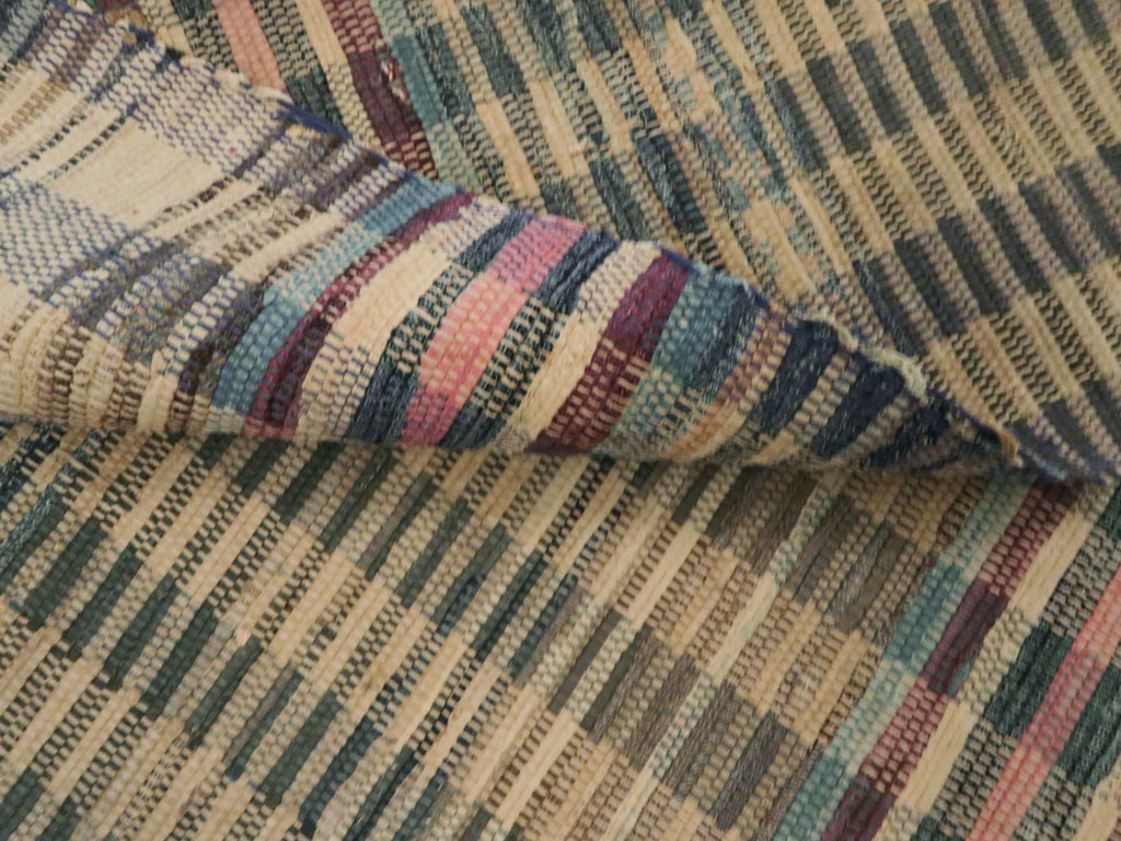 Vintage American Rag Rug Runner, No.9060 - Gss