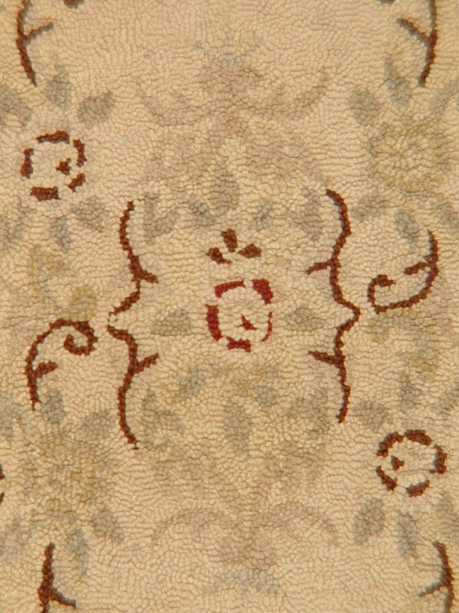 Vintage American Hooked Throw Rug, No.9066 - Gss