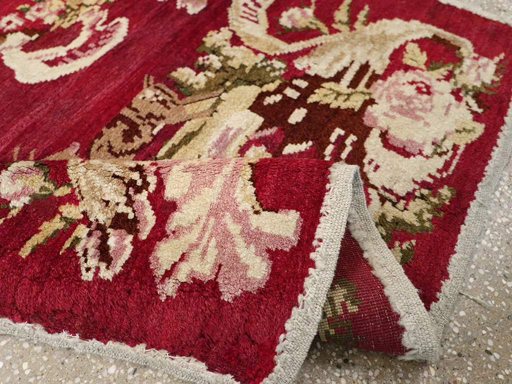 Antique Indian Lahore Pictorial Rug, No.9078 - Gss