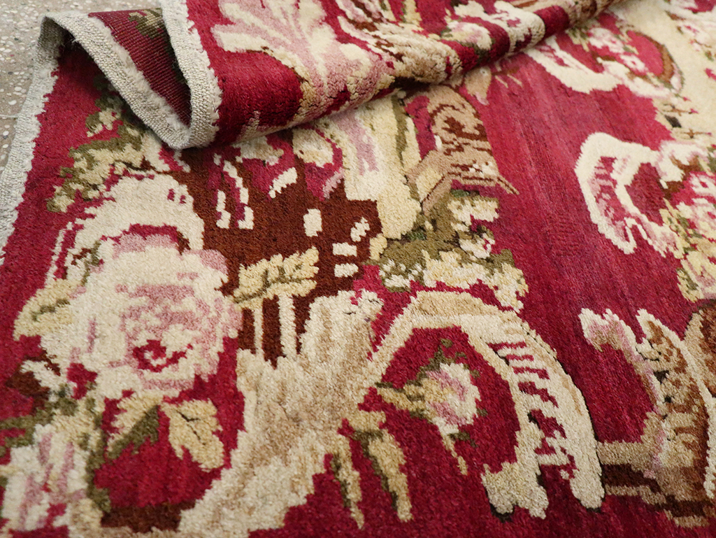 Antique Indian Lahore Pictorial Rug, No.9078 - Gss