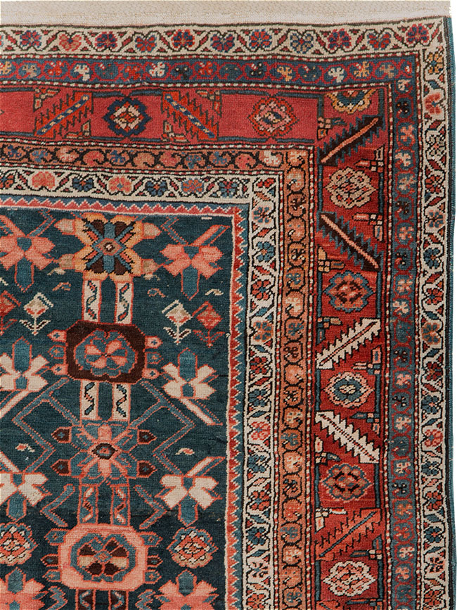 Antique Persian Bakshaish Pictorial Rug, No.9079 - Gss