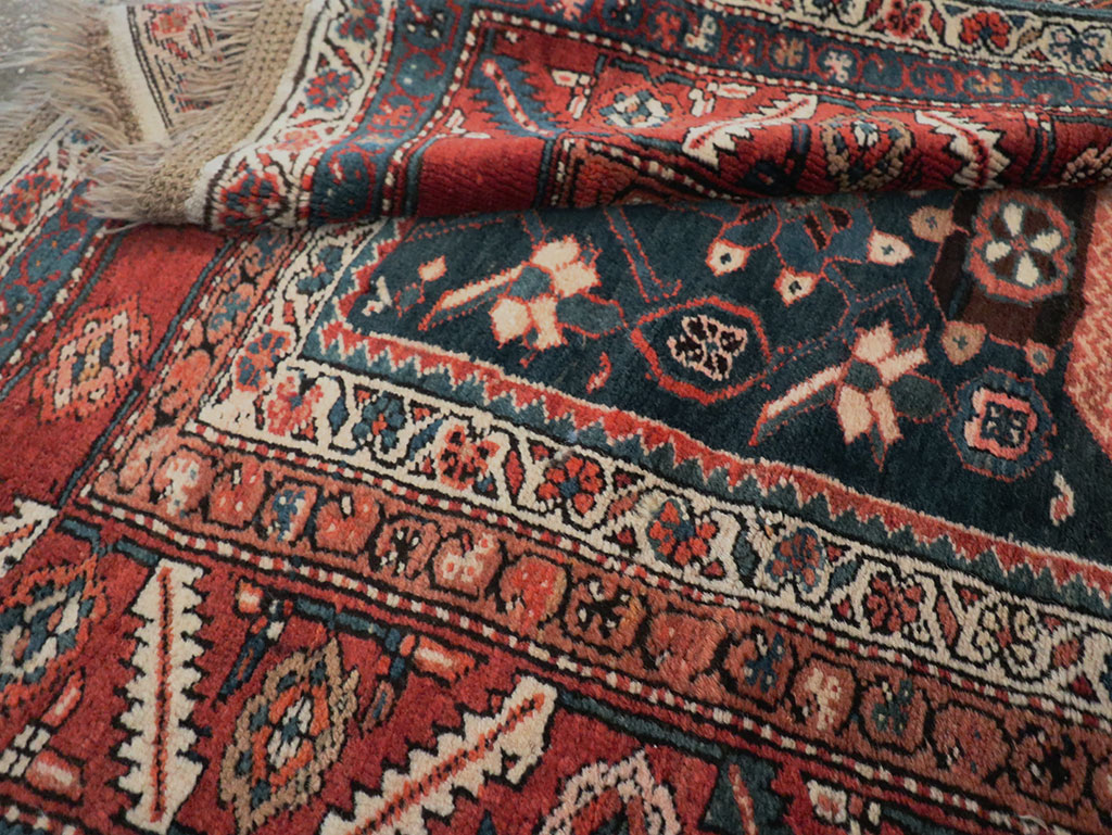 Antique Persian Bakshaish Pictorial Rug, No.9079 - Gss