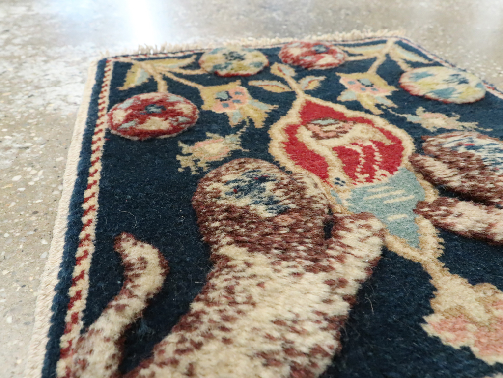 Vintage Persian Souf Tabriz Pictorial Rug (Pair: 1 of 2), No.9080 - Gss