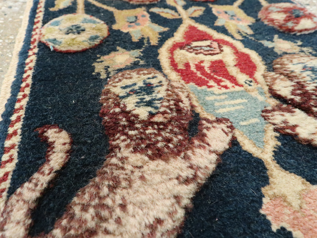 Vintage Persian Souf Tabriz Pictorial Rug (Pair: 2 of 2), No.9081 - Gss