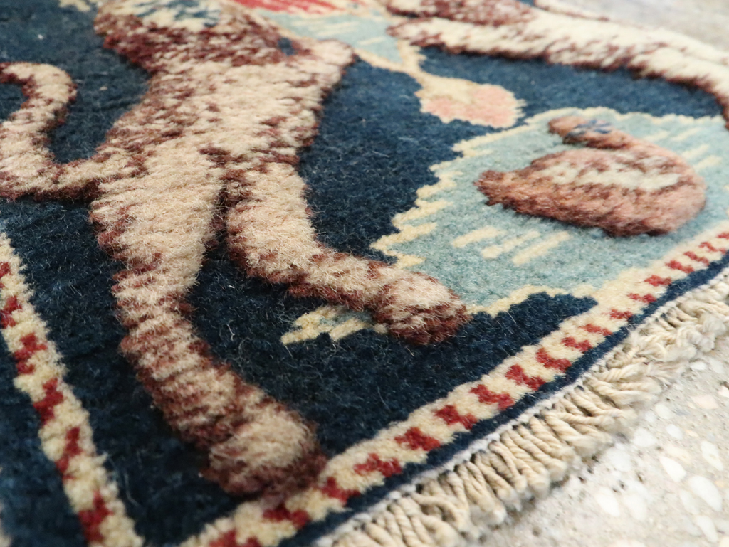 Vintage Persian Souf Tabriz Pictorial Rug (Pair: 2 of 2), No.9081 - Gss