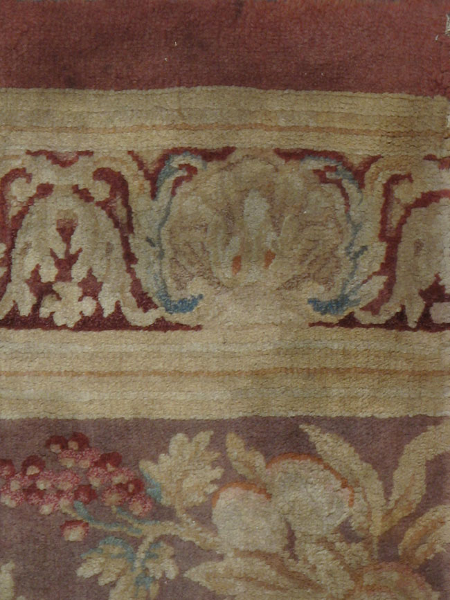 Antique French Savonnerie Fragment, No.9086 - Gss