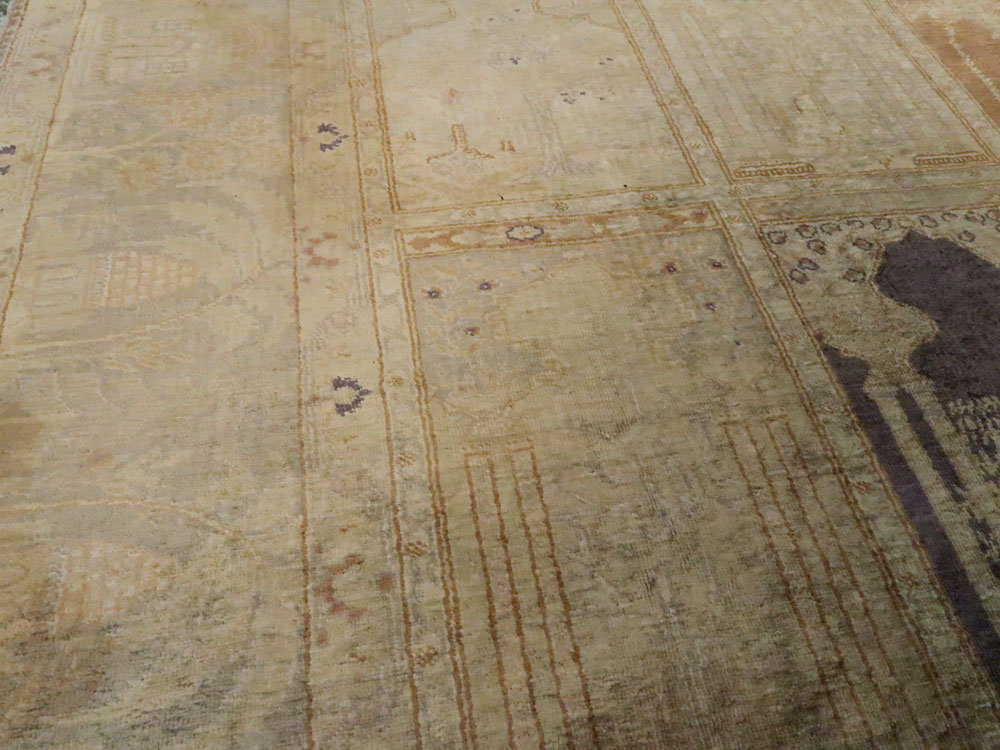 Vintage Turkish Kayseri Silk Rug, No.9095 - Gss