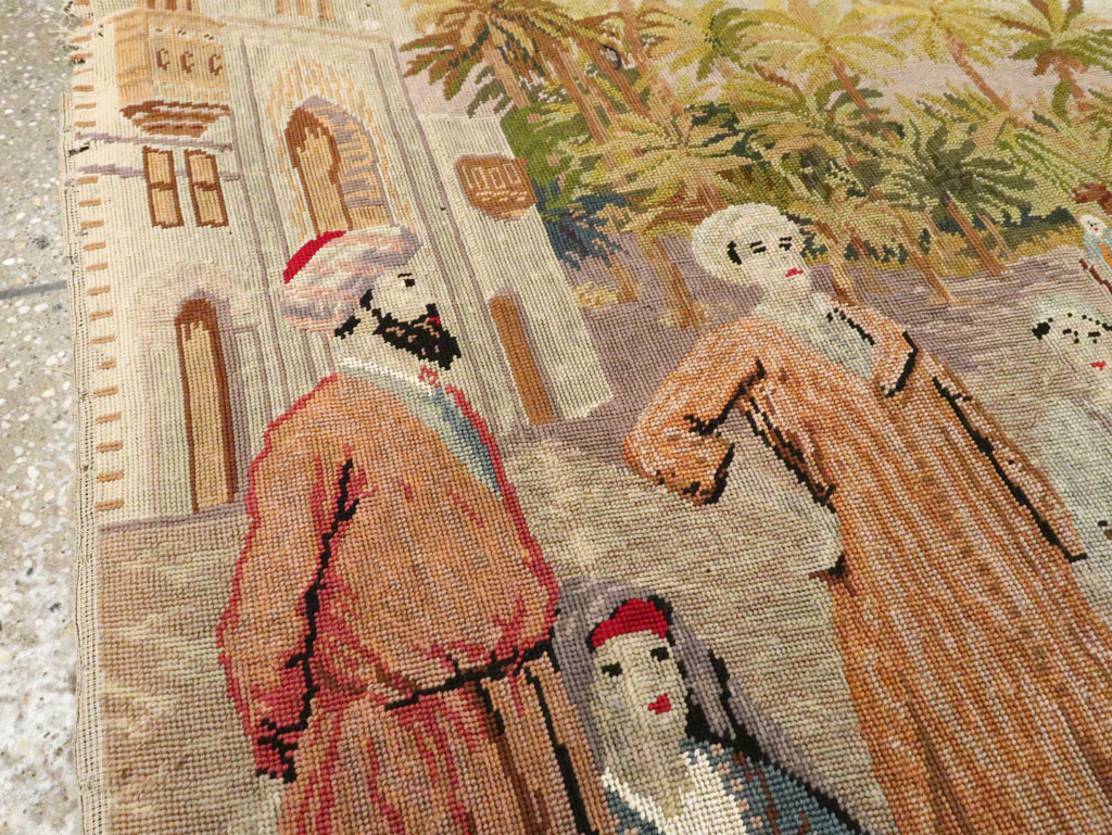 Antique French Needlepoint Tapestry, No.9097 - Gss